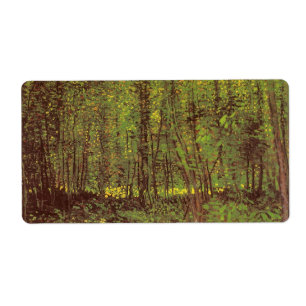 Vincent van Gogh - Träd och Undergrowth Fraktsedel