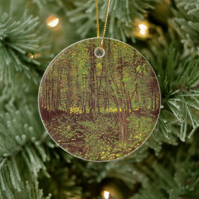 Vincent van Gogh - Träd och Undergrowth Julgransprydnad Keramik (Träd)