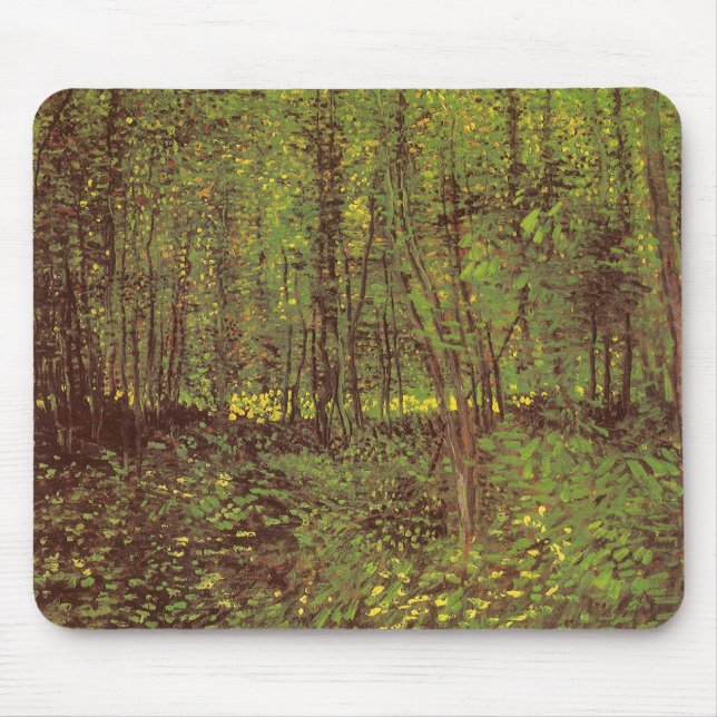 Vincent van Gogh - Träd och Undergrowth Musmatta (Framsidan)