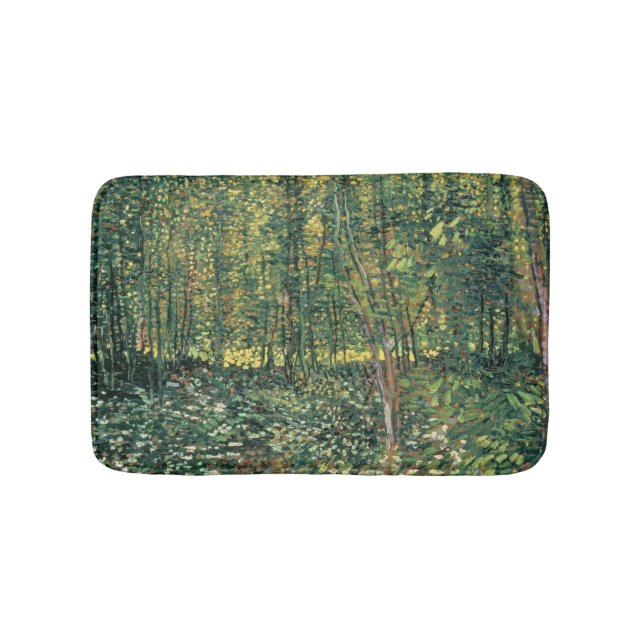 Vincent van Gogh | Träd och undertillväxt, 1887 Badrumsmatta (Framsidan)