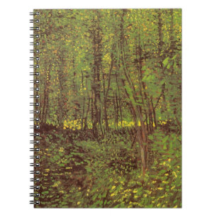 Vincent van Gogh - Träd och undervegetation Anteckningsbok Med Spiral