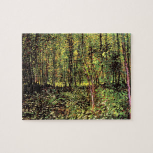 Vincent Van Gogh - Träd och undervegetation Finkon Pussel