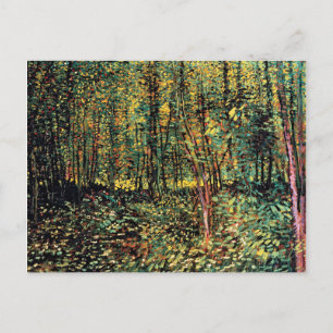 Vincent Van Gogh - Träd och undervegetation Finkon Vykort