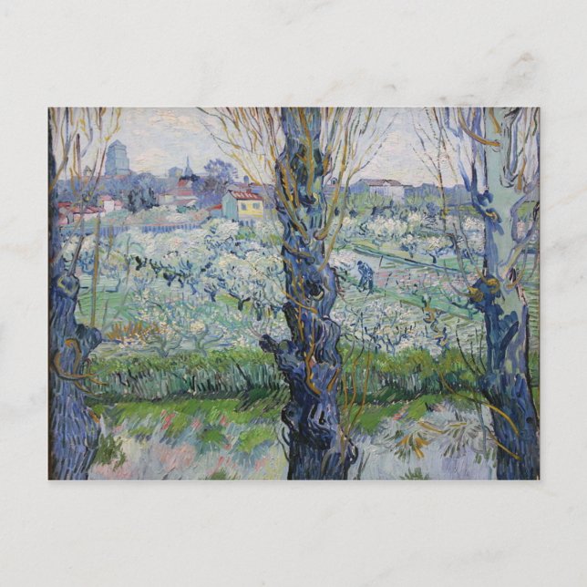 Vincent Van Gogh - Träd Painting Artwork Vykort (Framsida)