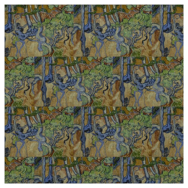 Vincent van Gogh - Träd-rötter Tyg (Provkarta)