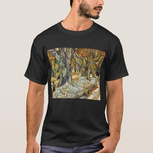 Vincent Van Gogh, Träden Flygplan T Shirt (Framsida)