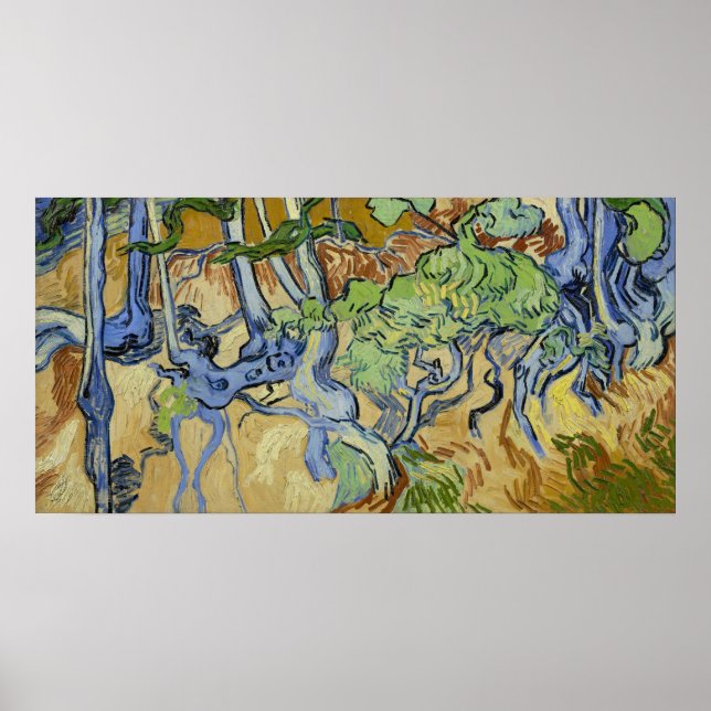 Vincent van Gogh - Trädets rötter Poster (Framsidan)