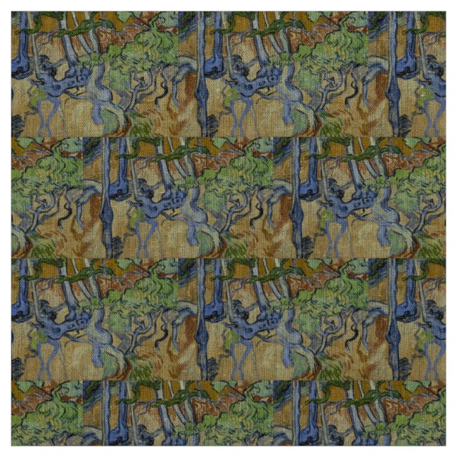 Vincent van Gogh - Trädets rötter Tyg (Provkarta)