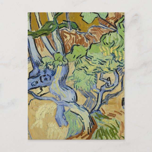 Vincent van Gogh - Trädets rötter Vykort (Framsida)