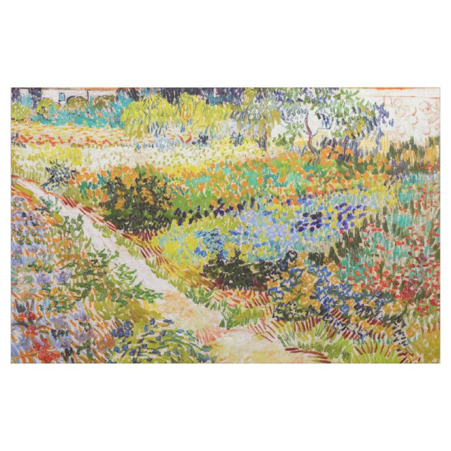 Vincent van Gogh - Trädgård i Arles Tyg (Yard)
