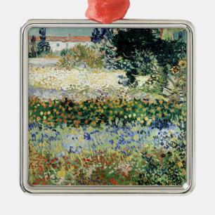 Vincent Van Gogh   trädgård i blom, Arles, 1888 Julgransprydnad Metall