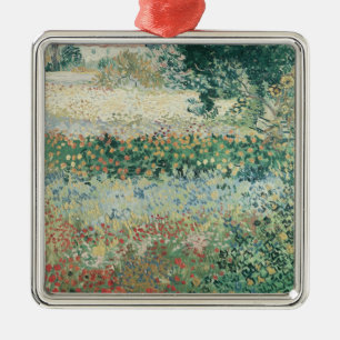 Vincent Van Gogh trädgård i blom, Arles, 1888 Julgransprydnad Metall