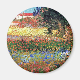 Vincent Van Gogh - Trädgård i blomning Konstverk Magnet