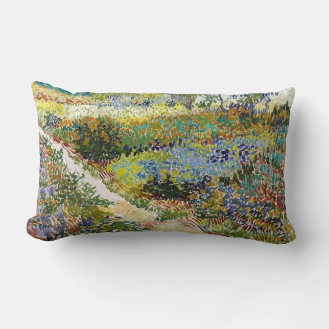 Vincent Van Gogh trädgård på Arles Lumbarkudde (Framsida)