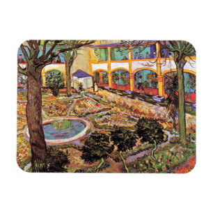 Vincent Van Gogh - Trädgården på sjukhuset i Arles Magnet