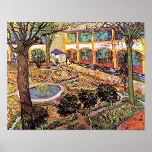 Vincent Van Gogh - Trädgården på sjukhuset i Arles Poster