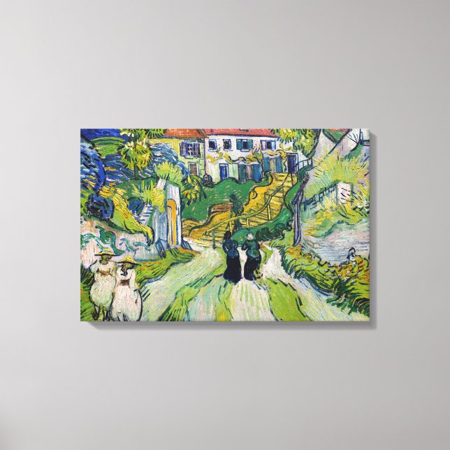 Vincent van Gogh - Trappa i Auvers Canvastryck (Framsida)