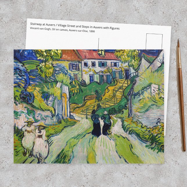 Vincent van Gogh - Trappa i Auvers Vykort (Skapare uppladdad)
