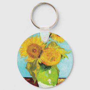 Vincent Van Gogh tre blommor i Vas Nyckelring