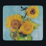 Vincent Van Gogh - Tre solblommor i Vas<br><div class="desc">Tre solrosor i en Vas/Vas avec-trois tournesols - Vincent Van Gogh,  augusti 1888 - Solblommor 1888,  första versionen (F453)</div>