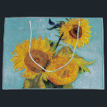 Vincent Van Gogh - Tre solblommor i Vas<br><div class="desc">Tre solrosor i en Vas/Vas avec-trois tournesols - Vincent Van Gogh,  augusti 1888 - Solblommor 1888,  första versionen (F453)</div>