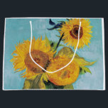Vincent Van Gogh - Tre solblommor i Vas<br><div class="desc">Tre solrosor i en Vas/Vas avec-trois tournesols - Vincent Van Gogh,  augusti 1888 - Solblommor 1888,  första versionen (F453)</div>