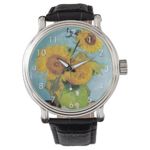 Vincent Van Gogh - Tre solblommor i Vas Armbandsur