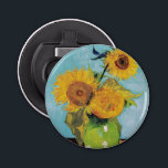 Vincent Van Gogh - Tre solblommor i Vas Flasköppnare<br><div class="desc">Tre solrosor i en Vas/Vas avec-trois tournesols - Vincent Van Gogh,  augusti 1888 - Solblommor 1888,  första versionen (F453)</div>