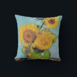 Vincent Van Gogh - Tre solblommor i Vas Kudde<br><div class="desc">Tre solrosor i en Vas/Vas avec-trois tournesols - Vincent Van Gogh,  augusti 1888 - Solblommor 1888,  första versionen (F453)</div>