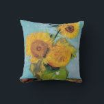 Vincent Van Gogh - Tre solblommor i Vas Kudde<br><div class="desc">Tre solrosor i en Vas/Vas avec-trois tournesols - Vincent Van Gogh,  augusti 1888 - Solblommor 1888,  första versionen (F453)</div>