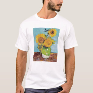 Vincent Van Gogh - Tre solblommor i Vas T Shirt