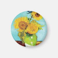 Vincent Van Gogh Tre Solrosor I En Vas