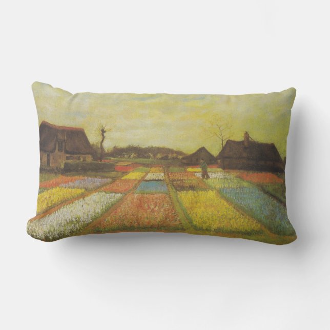 Vincent Van Gogh Tulip Fält Dubbla Sided Pillow Lumbarkudde (Framsida)