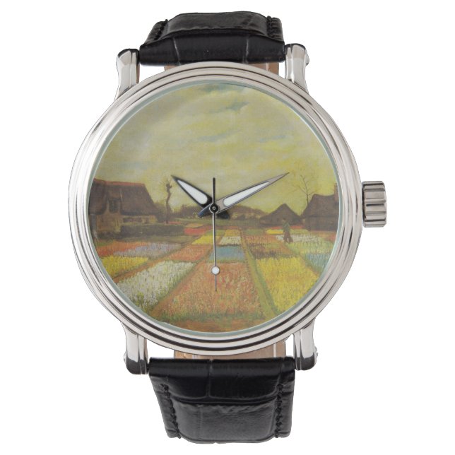 Vincent Van Gogh Tulip Fält Gift Classy Armbandsur (Framsida)