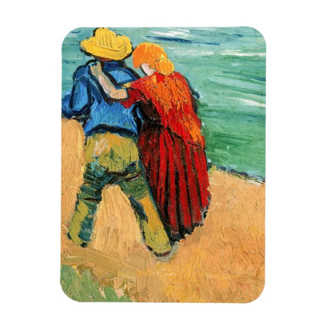Vincent van Gogh - Två älskande Magnet (Vertikal)