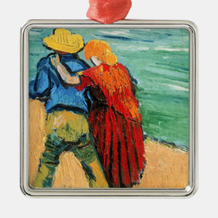 Vincent van Gogh - Två Älskare Julgransprydnad Metall