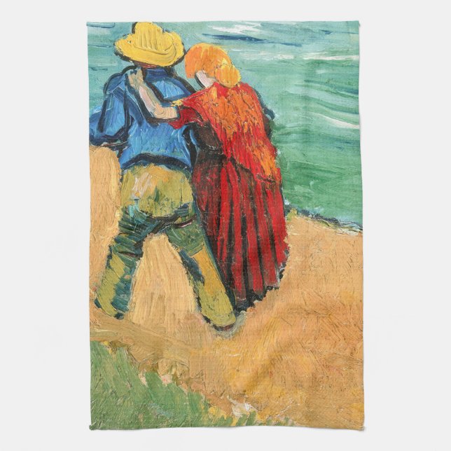 Vincent van Gogh - Två Älskare Kökshandduk (Vertikal)