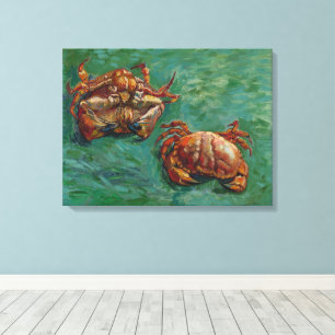 Vincent Van Gogh, två Crabs Canvastryck
