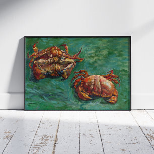Vincent Van Gogh, två Crabs Fototryck