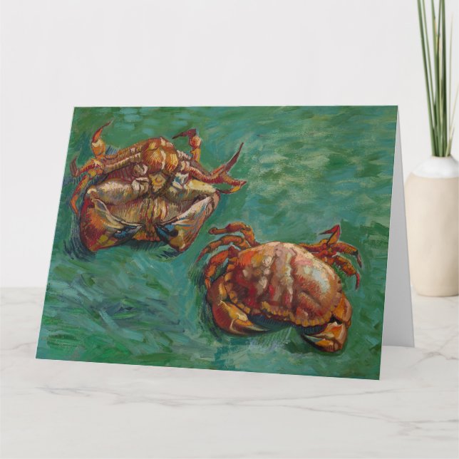 Vincent Van Gogh, två Crabs Kort (Framsida)