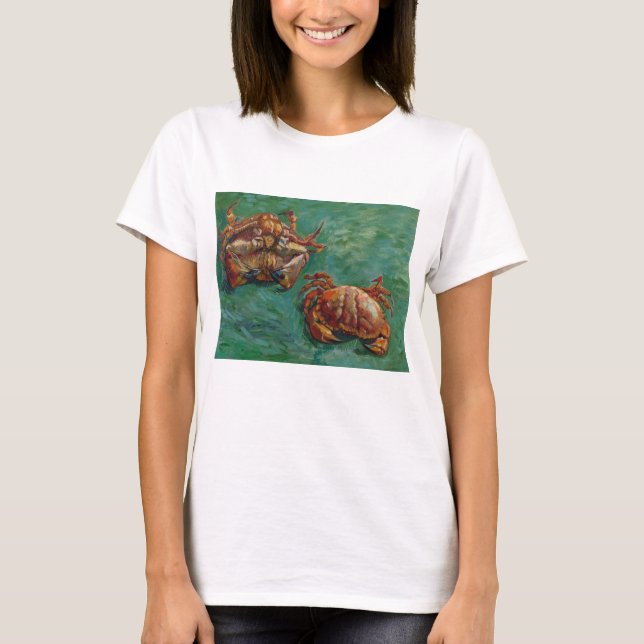 Vincent Van Gogh, två Crabs T Shirt (Framsida)