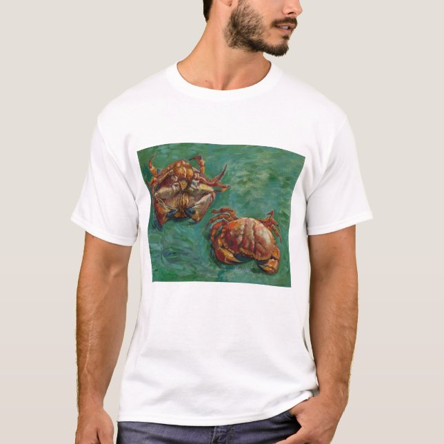 Vincent Van Gogh, två Crabs T Shirt (Framsida)