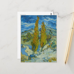 Vincent Van Gogh, två poplars i Alpelare Vykort