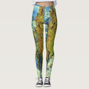 Vincent Van Gogh Två popplar vid Saint-Rémy Leggings