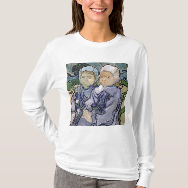 Vincent van Gogh| Två små flickor, 1890 Tee (Framsida)