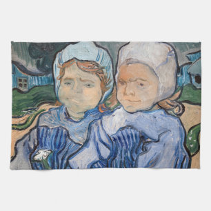 Vincent van Gogh - Två små flickor Kökshandduk