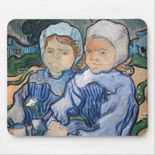 Vincent van Gogh - Två små flickor Musmatta