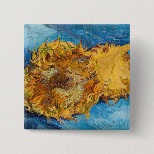 Vincent van Gogh - Två snittblommor Knapp