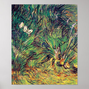 Vincent Van Gogh - Två vita fjärilar fin konst Poster