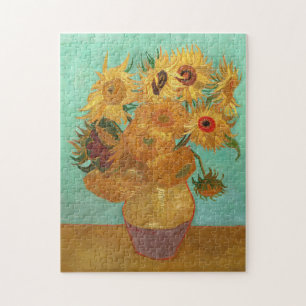 Vincent Van Gogh Twelve-blommor i A Vas Pussel